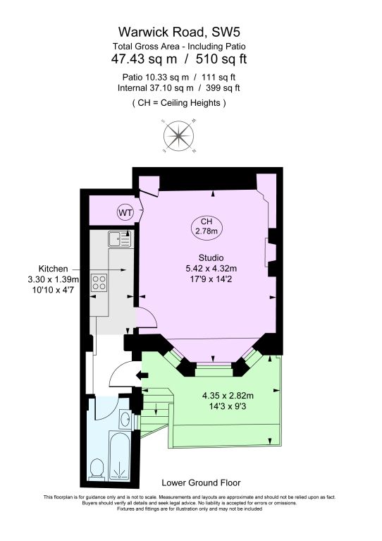 Квартира в Лондоне, Великобритания, 47 м² - фото 13