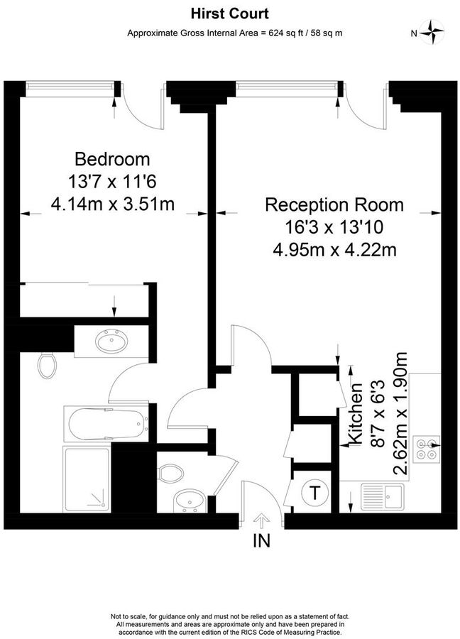 Квартира в Лондоне, Великобритания, 58 м² - фото 13
