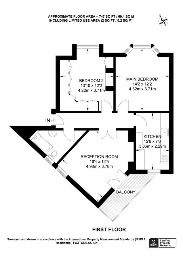 Квартира в Лондоне, Великобритания, 69 м² - фото 13
