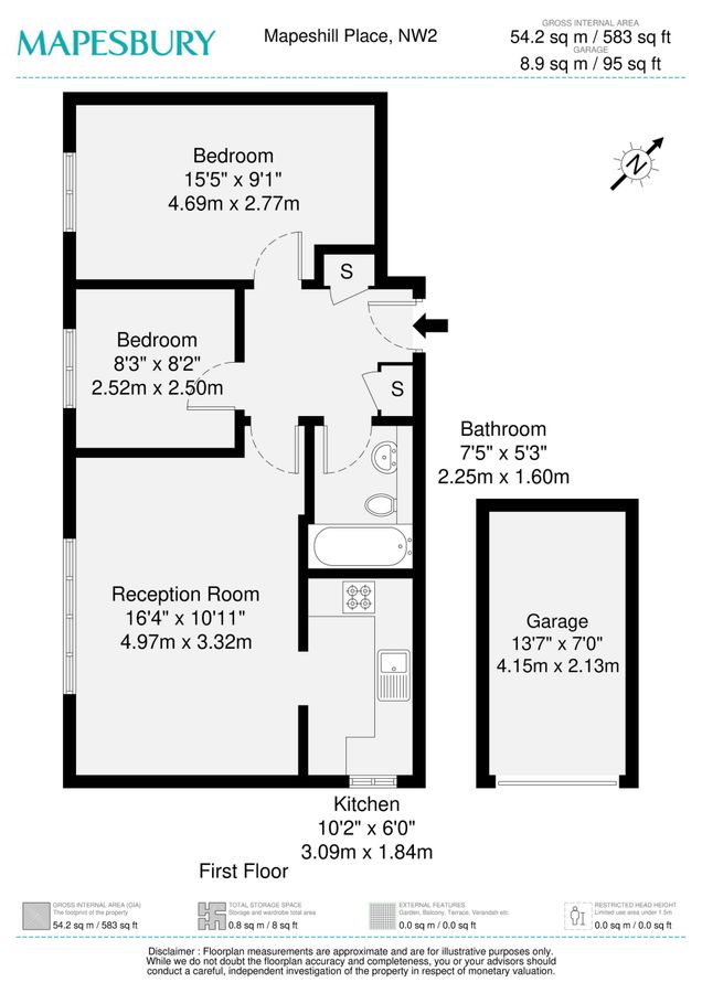 Квартира в Лондоне, Великобритания, 54 м² - фото 19