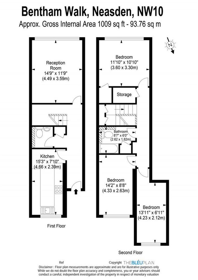 Квартира в Лондоне, Великобритания, 94 м² - фото 7