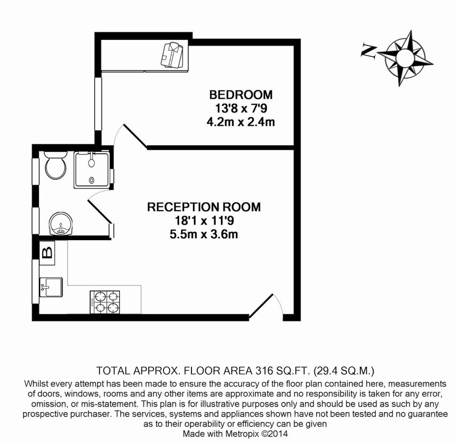 Квартира в Лондоне, Великобритания, 29 м² - фото 8