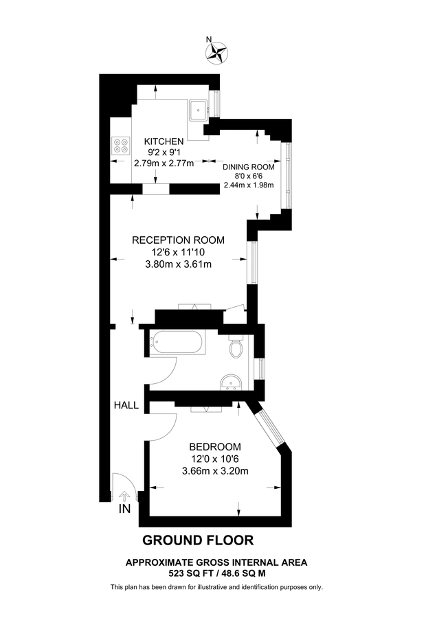 Квартира в Лондоне, Великобритания, 49 м² - фото 9