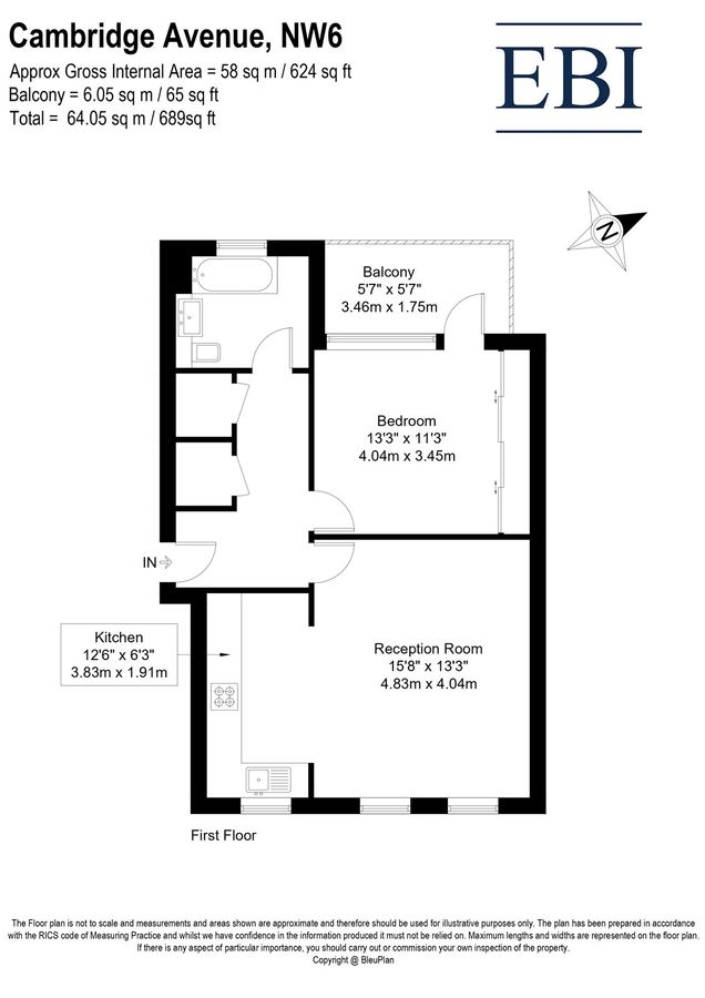 Квартира в Лондоне, Великобритания, 64 м² - фото 10