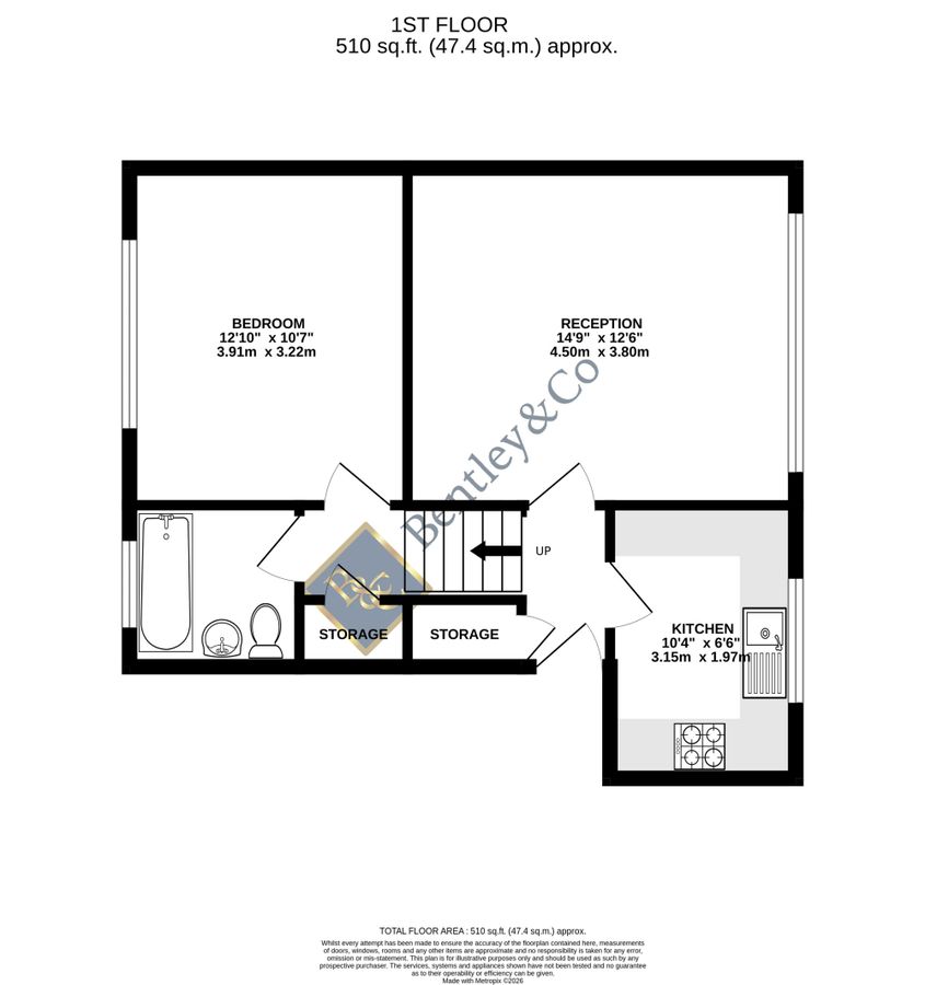 Квартира в Лондоне, Великобритания, 47 м² - фото 10