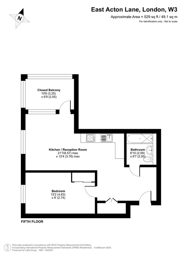 Квартира в Лондоне, Великобритания, 49 м² - фото 11