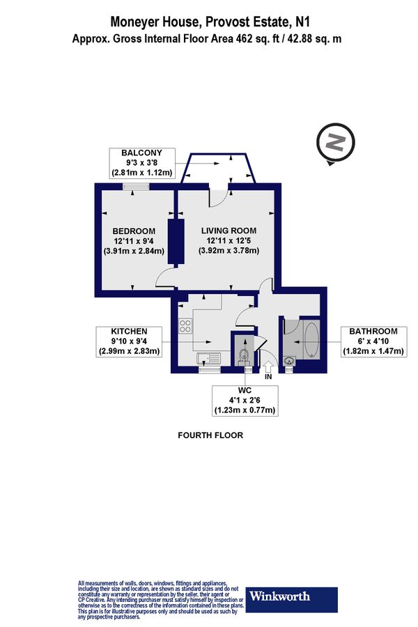 Квартира в Лондоне, Великобритания, 43 м² - фото 12