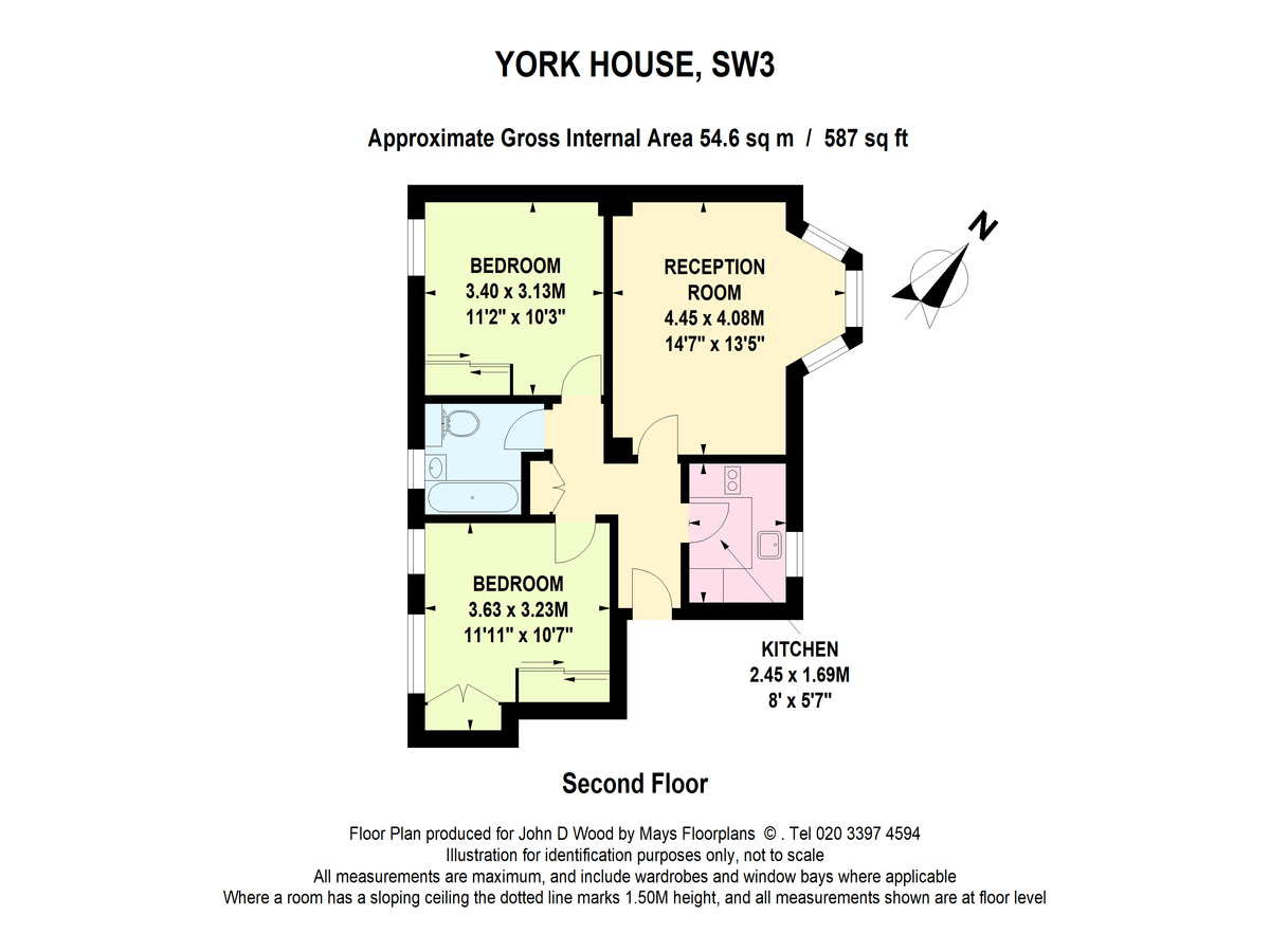 Квартира в Лондоне, Великобритания, 55 м² - фото 13