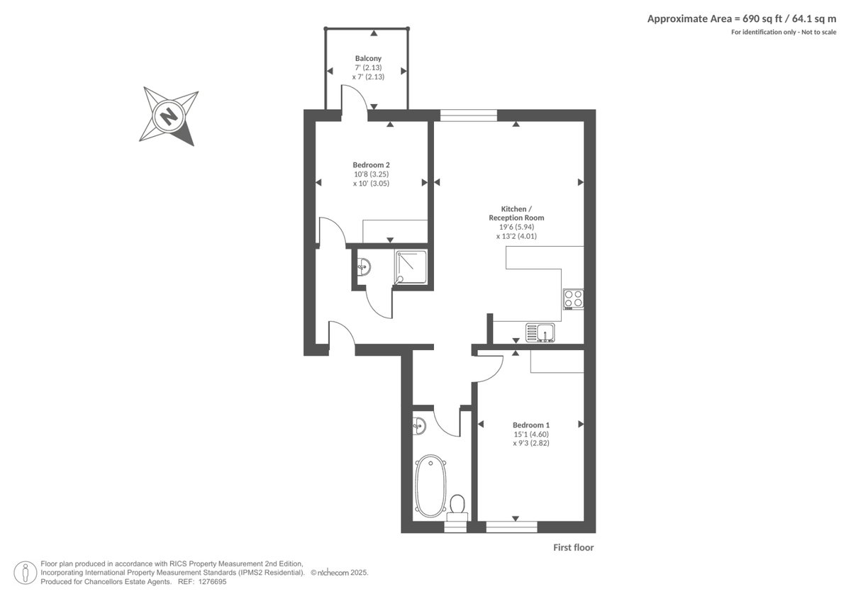 Квартира в Лондоне, Великобритания, 65 м² - фото 13