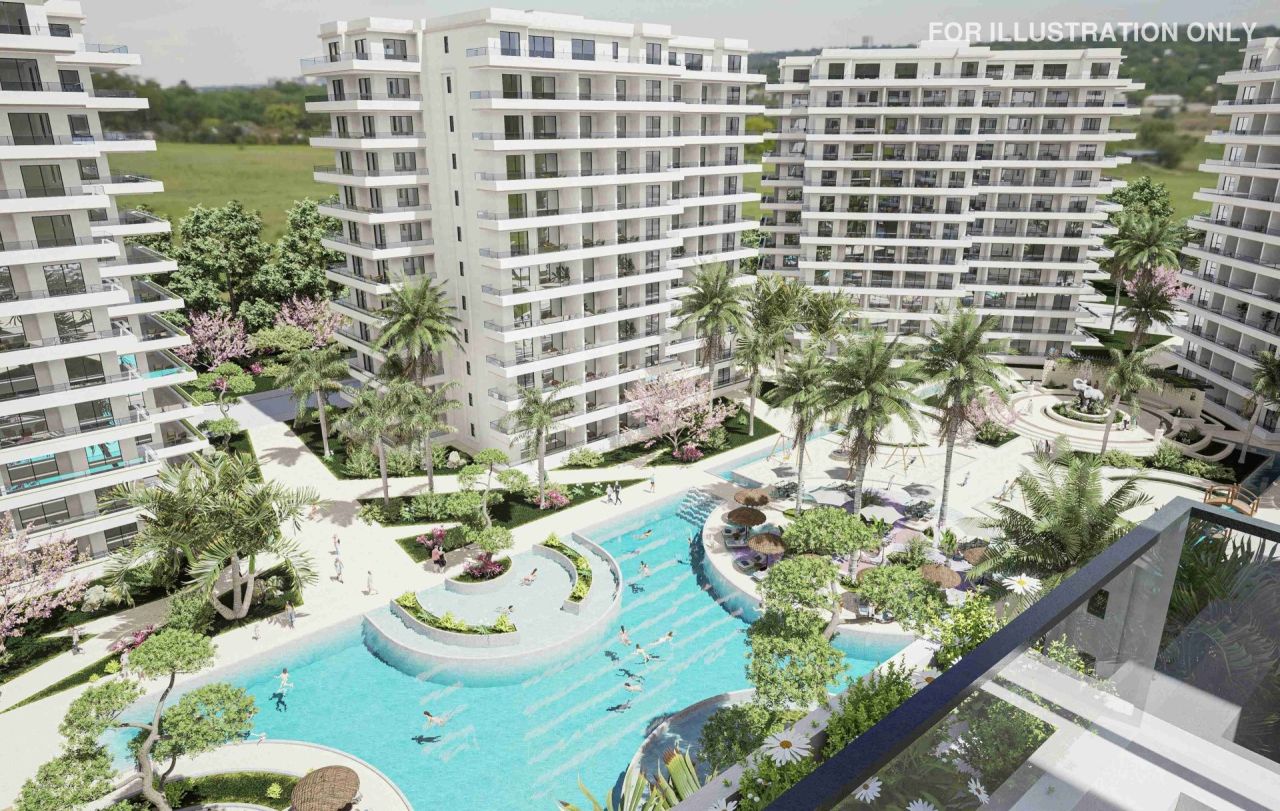 Апартаменты в Фамагусте, Кипр, 46 м² - фото 1