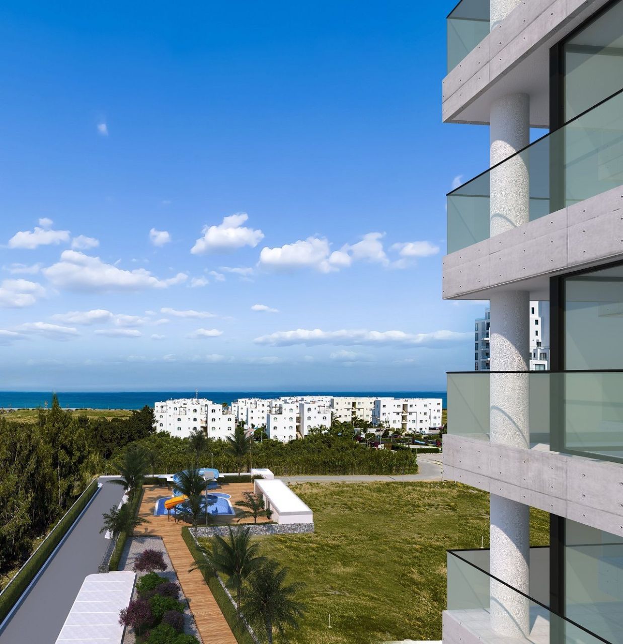Апартаменты в Гюзельюрте, Кипр, 59 м² - фото 2