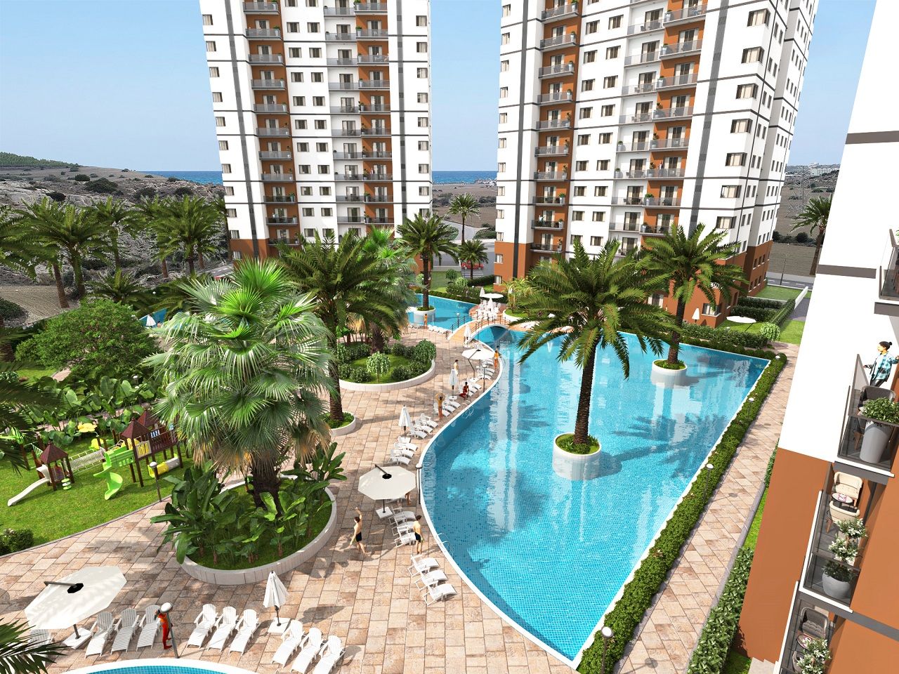 Апартаменты в Фамагусте, Кипр, 45 м² - фото 2