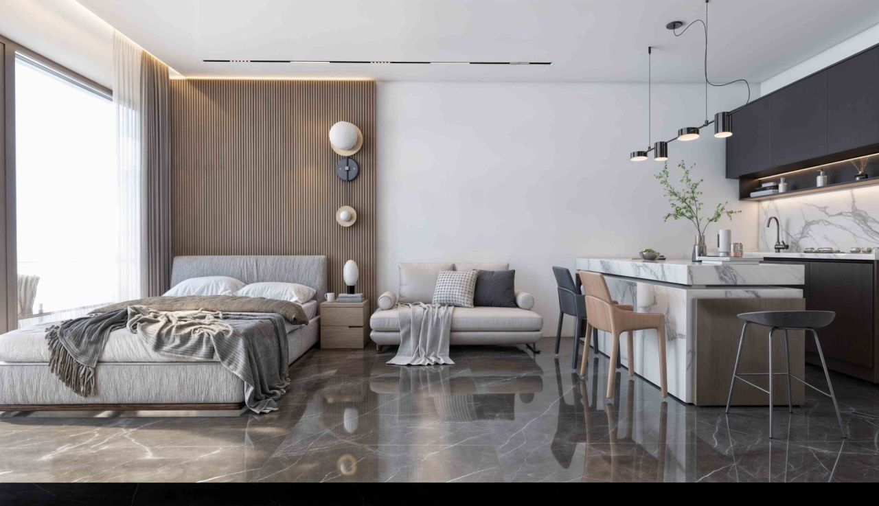 Апартаменты в Кирении, Кипр, 51 м² - фото 8