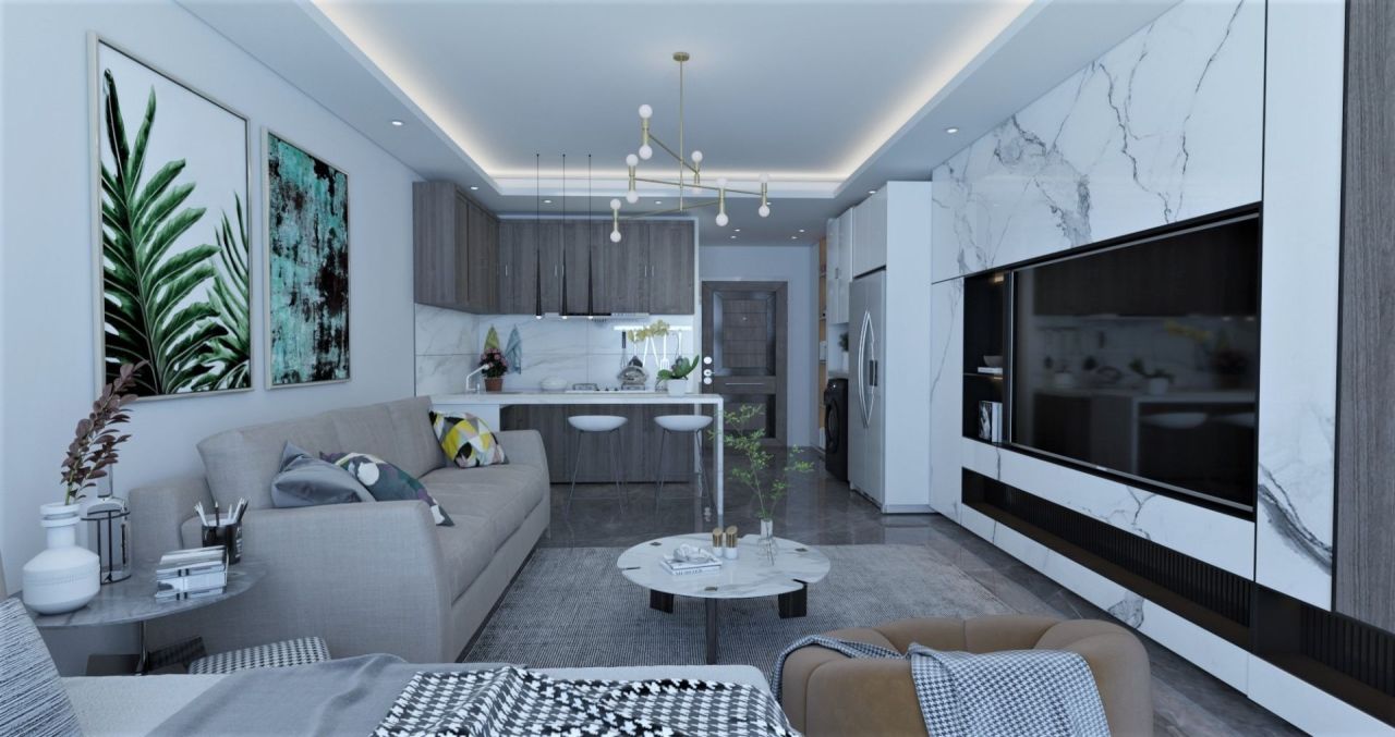 Апартаменты в Фамагусте, Кипр, 44 м² - фото 9