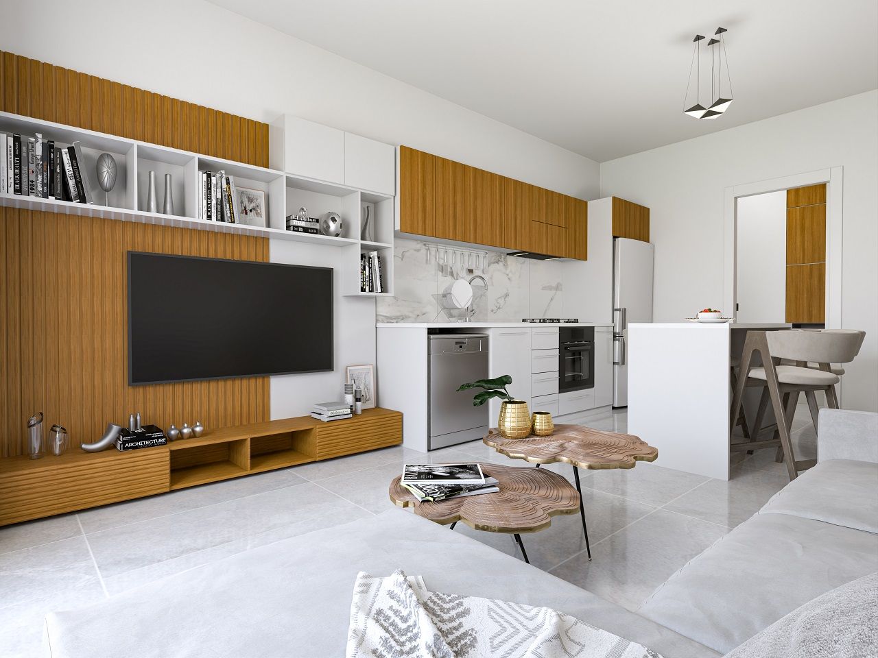 Апартаменты в Кирении, Кипр, 75 м² - фото 16