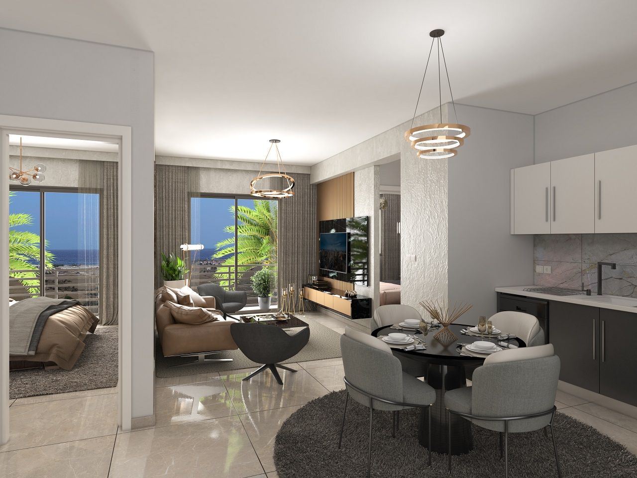 Апартаменты в Фамагусте, Кипр, 45 м² - фото 19