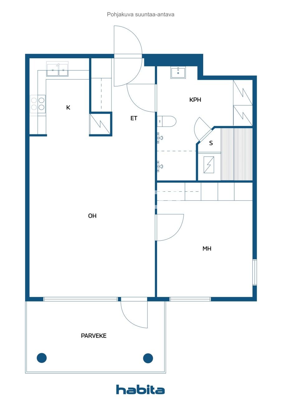 Апартаменты в Эспоо, Финляндия, 52.5 м² - фото 2