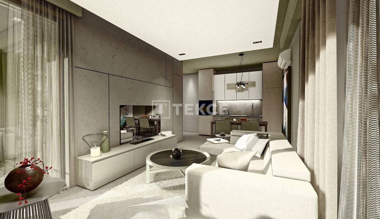 Апартаменты в Алании, Турция, 55 м² - фото 13