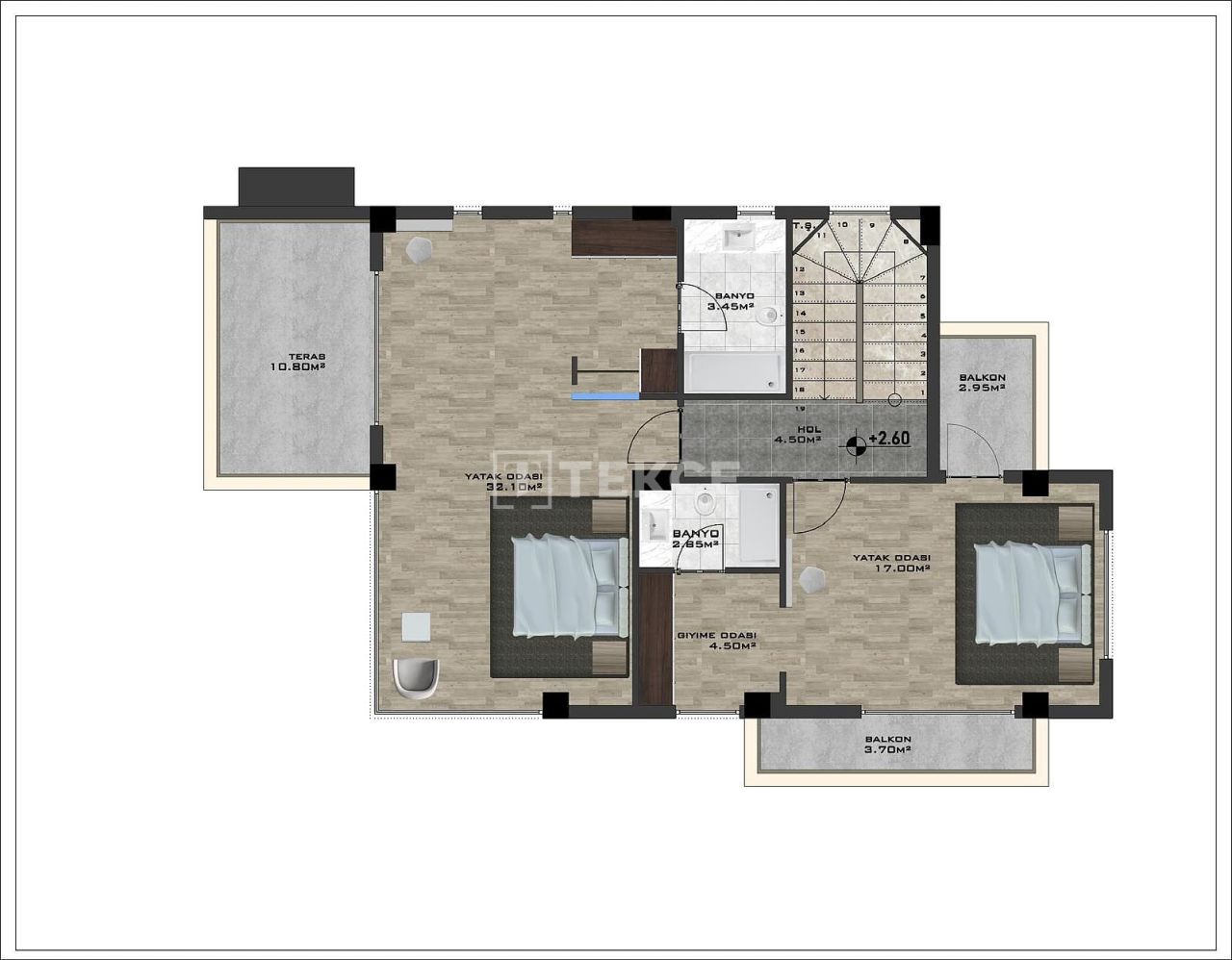 Вилла в Алании, Турция, 220 м² - фото 16