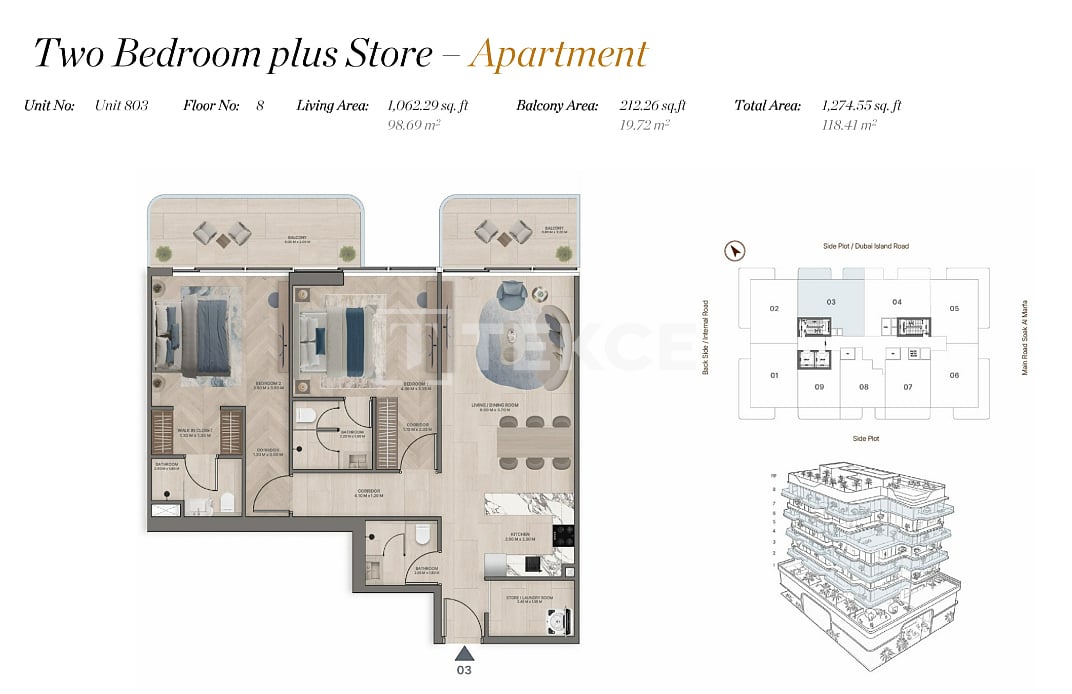 Апартаменты в Дубае, ОАЭ, 112 м² - фото 17
