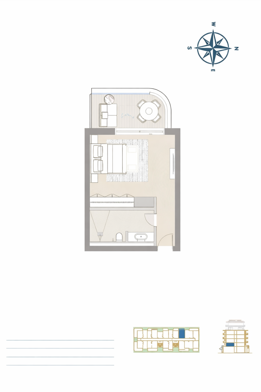 Студия в Улцине, Черногория, 31.77 м² - фото 11