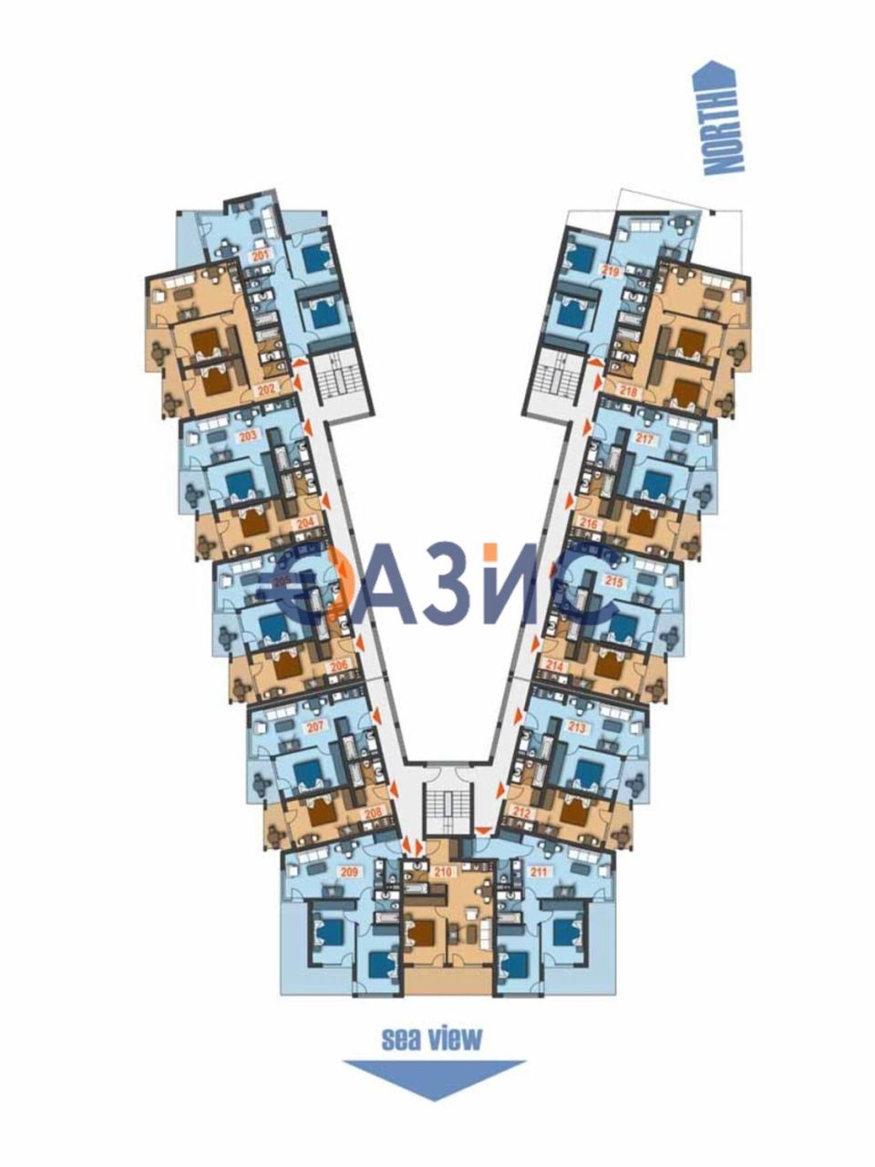 Апартаменты в Святом Власе, Болгария, 73.7 м² - фото 12