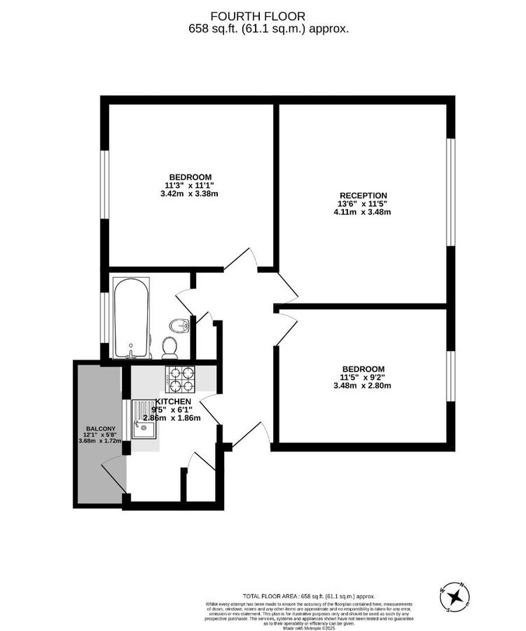 Квартира в Лондоне, Великобритания, 61 м² - фото 9