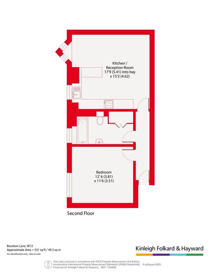 Квартира в Лондоне, Великобритания, 49 м² - фото 9