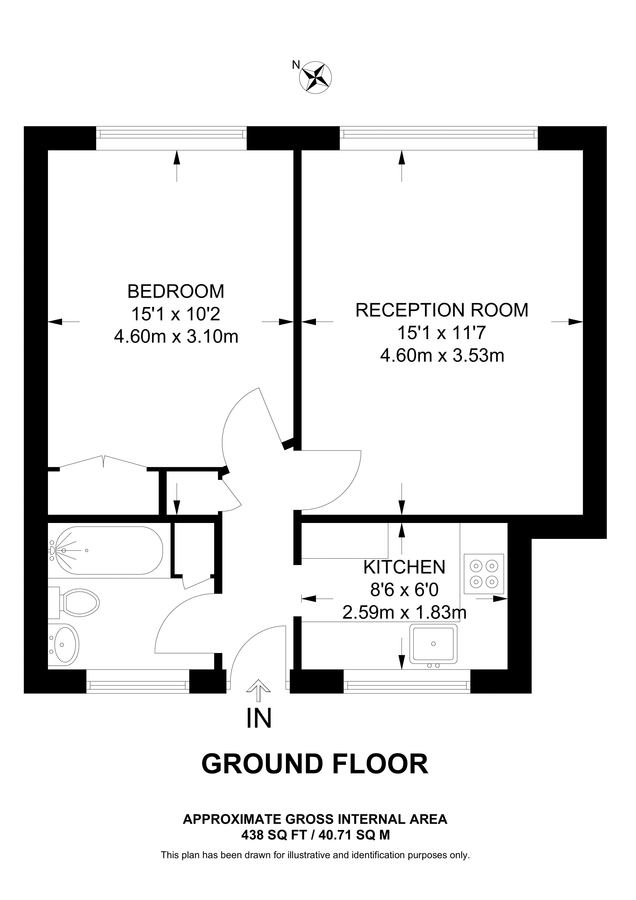 Квартира в Лондоне, Великобритания, 41 м² - фото 9