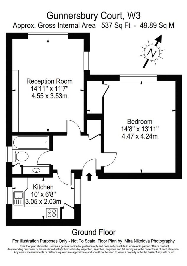 Квартира в Лондоне, Великобритания, 50 м² - фото 10