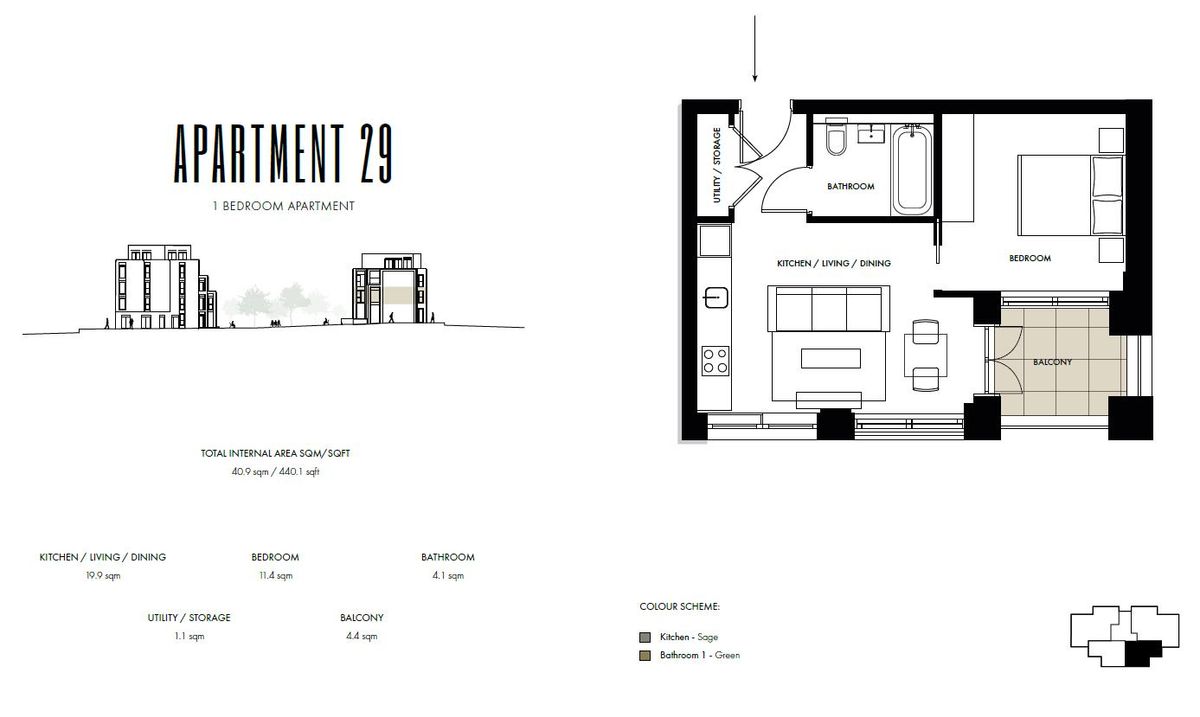 Квартира в Лондоне, Великобритания, 41 м² - фото 14