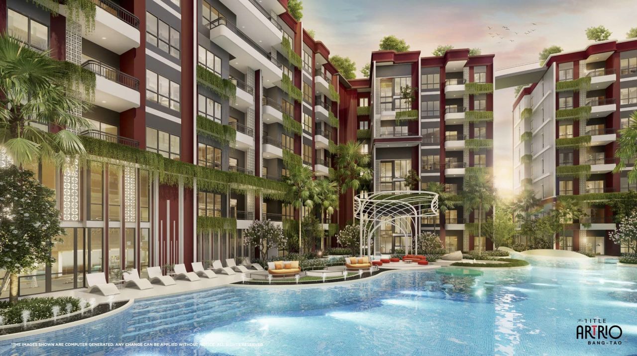 Квартира на пляже Банг Тао, Таиланд, 28 м² - фото 1