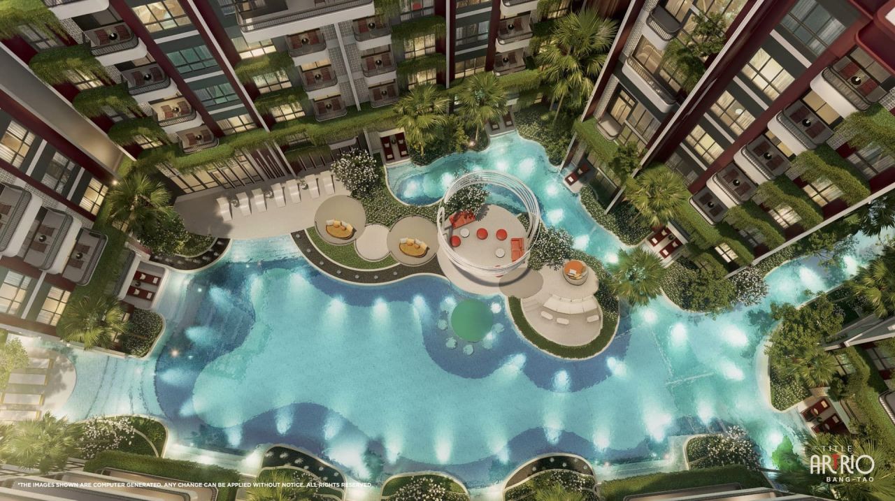 Квартира на пляже Банг Тао, Таиланд, 28 м² - фото 3