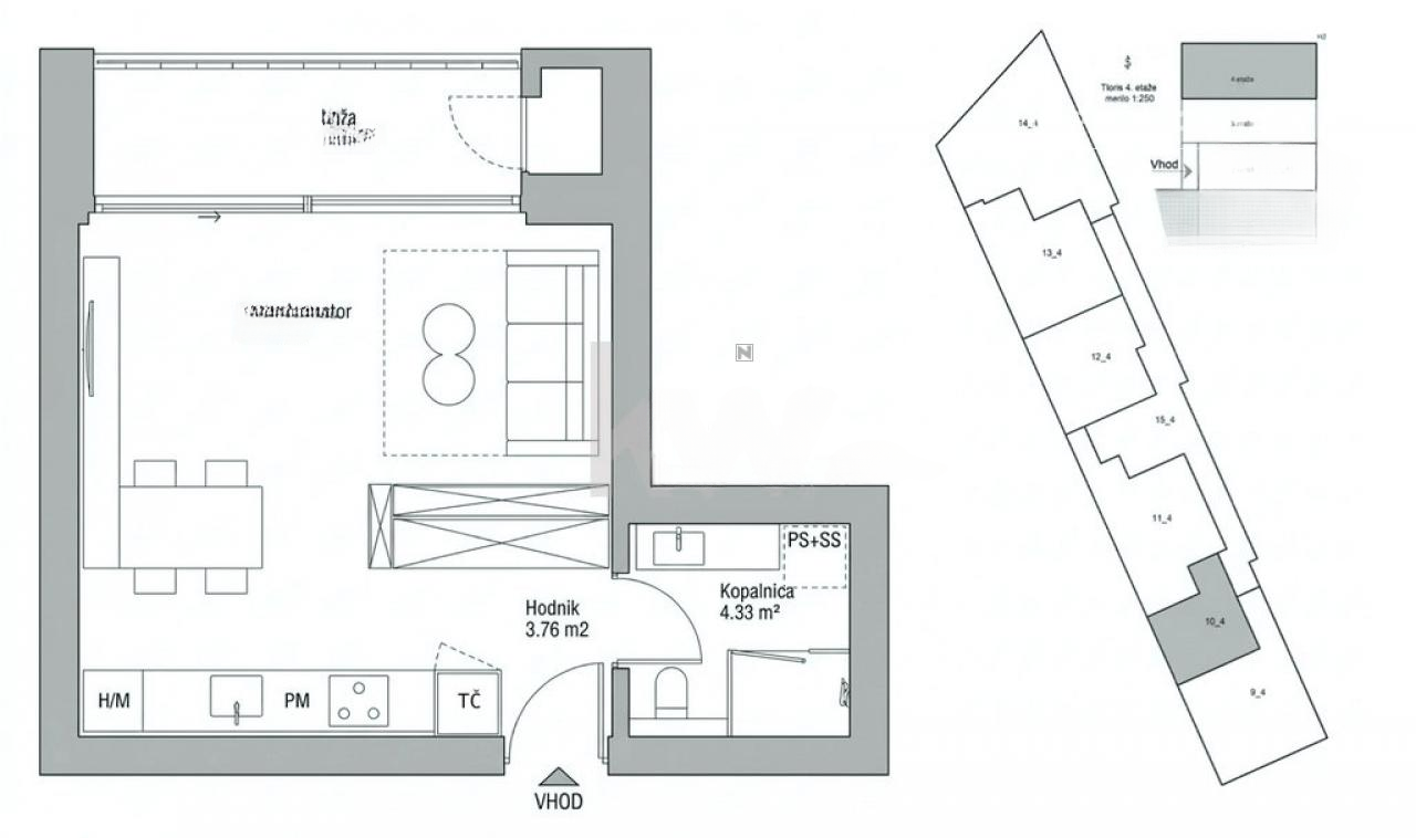 Квартира в Любляне, Словения, 57 м² - фото 2