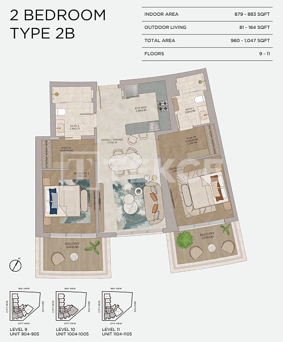 Апартаменты в Дубае, ОАЭ, 62 м² - фото 15