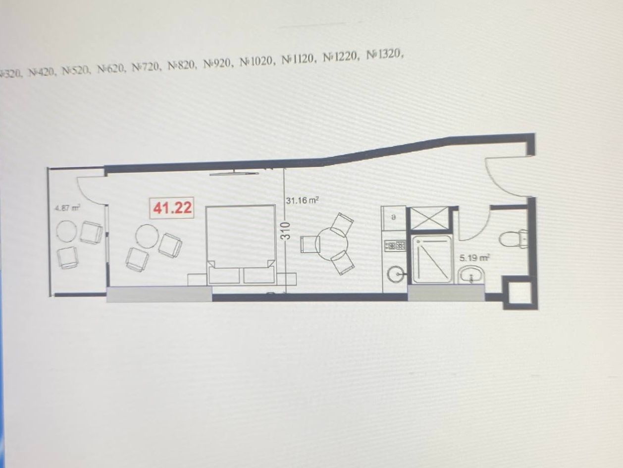 Квартира в Батуми, Грузия, 41 м² - фото 13