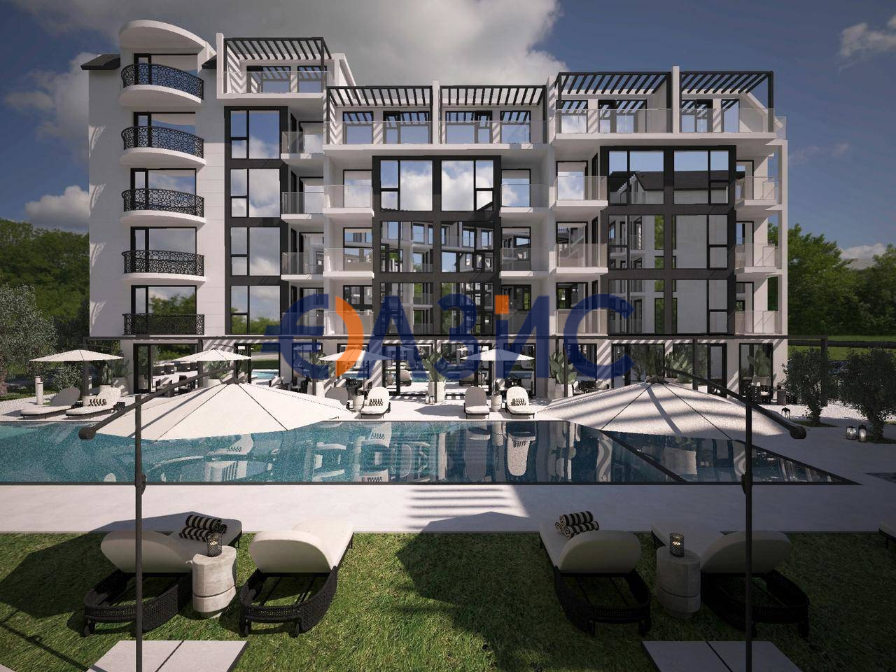 Апартаменты на Солнечном берегу, Болгария, 44.6 м² - фото 1