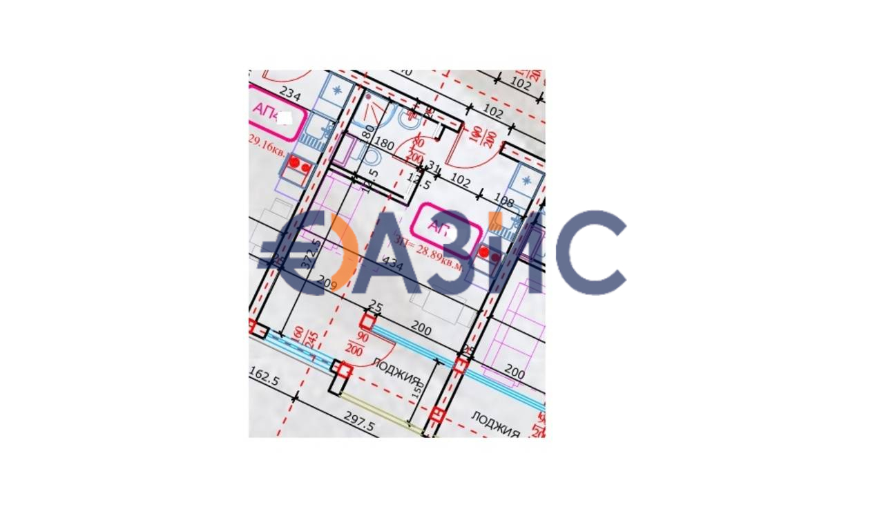 Апартаменты на Солнечном берегу, Болгария, 35.5 м² - фото 7