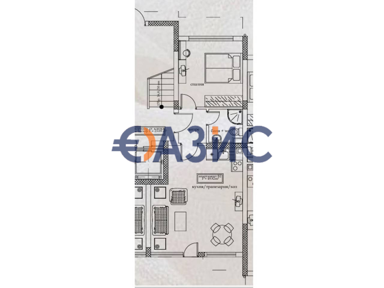 Апартаменты на Солнечном берегу, Болгария, 59 м² - фото 9
