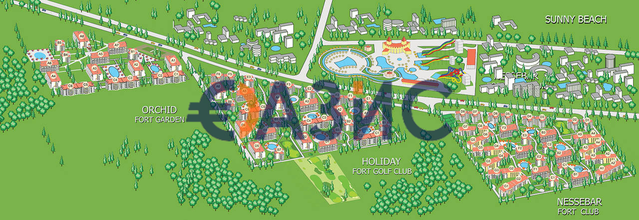 Апартаменты на Солнечном берегу, Болгария, 56 м² - фото 9