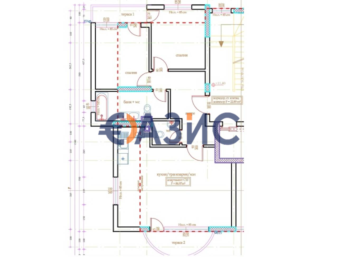 Апартаменты на Солнечном берегу, Болгария, 104 м² - фото 10