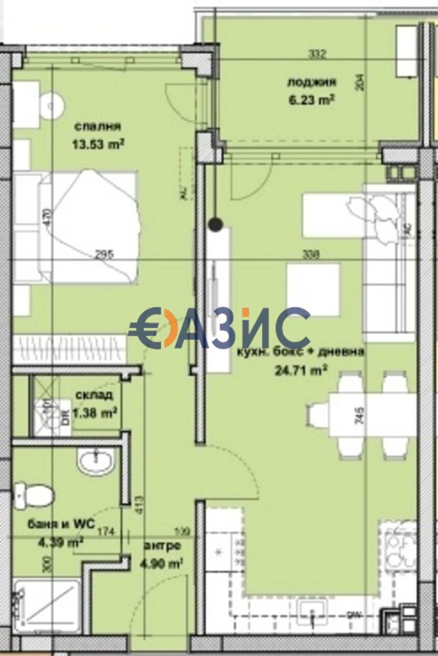Апартаменты в Бургасе, Болгария, 75.2 м² - фото 12