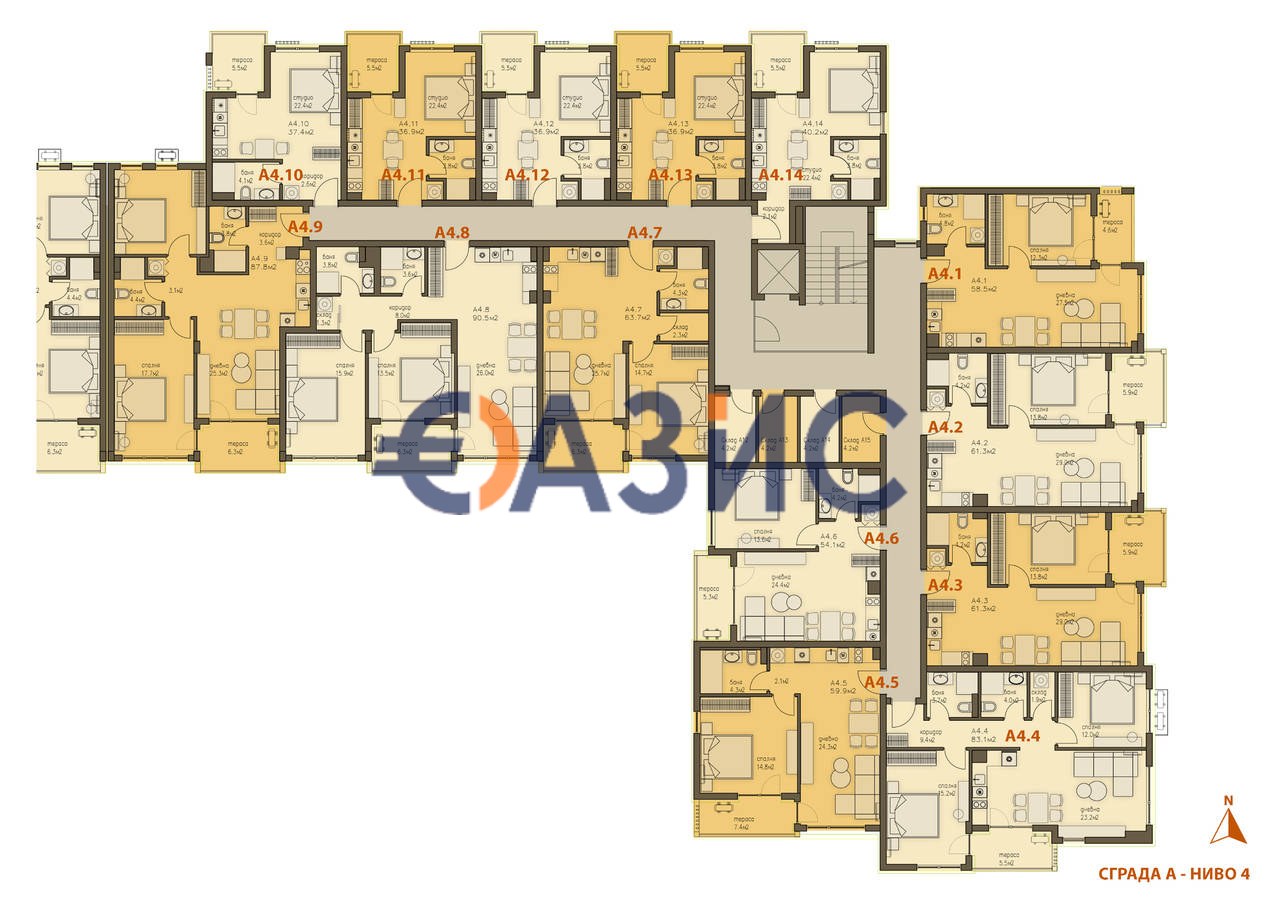 Апартаменты в Святом Власе, Болгария, 103.6 м² - фото 14