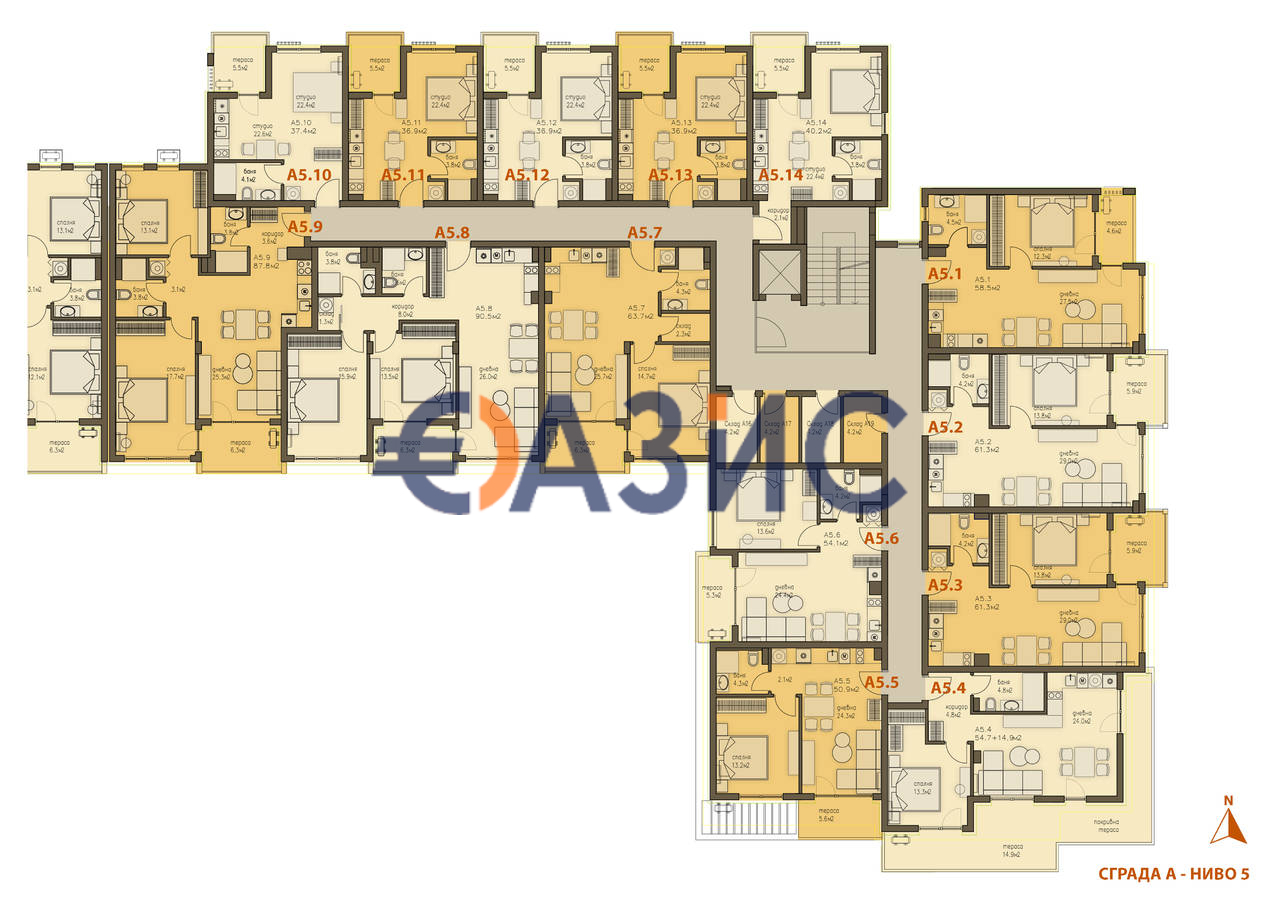 Апартаменты в Святом Власе, Болгария, 69.1 м² - фото 15