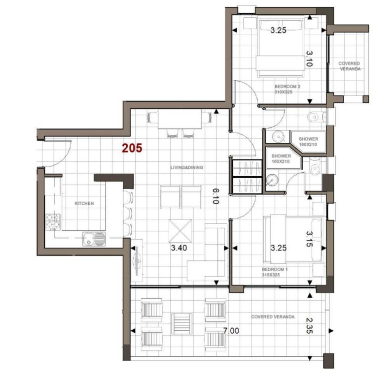 Апартаменты в Лимасоле, Кипр, 101 м² - фото 4