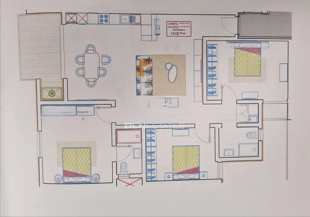 Квартира в Меллихе, Мальта, 151 м² - фото 6