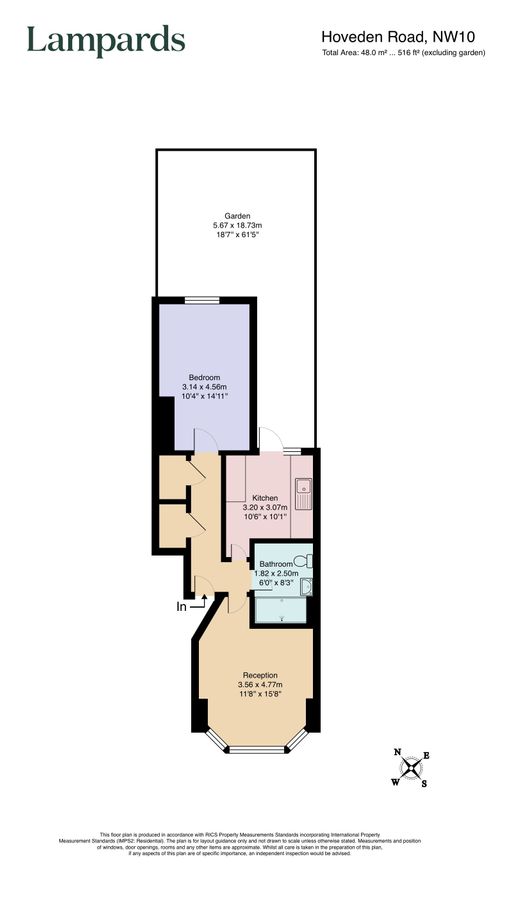 Квартира в Лондоне, Великобритания, 48 м² - фото 9
