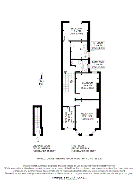 Квартира в Лондоне, Великобритания, 66 м² - фото 9