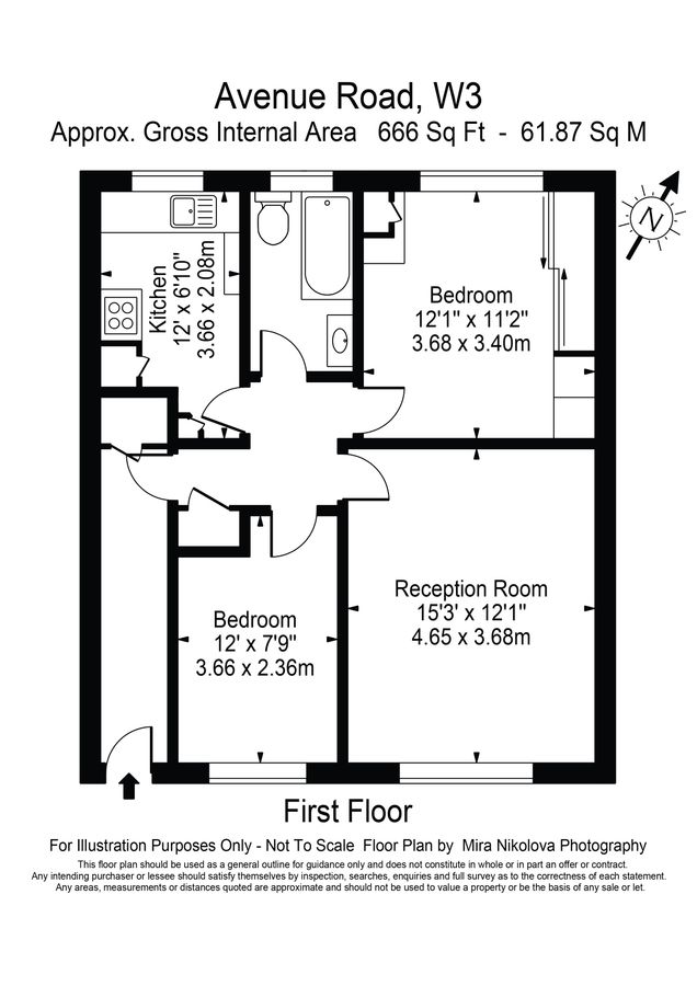 Квартира в Лондоне, Великобритания, 62 м² - фото 10