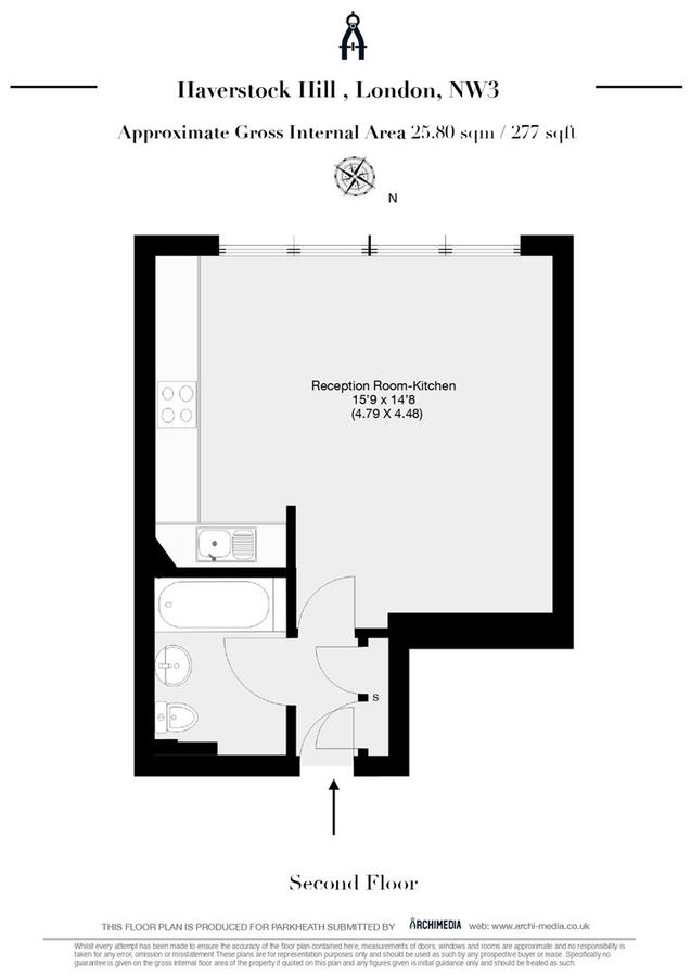 Квартира в Лондоне, Великобритания, 26 м² - фото 11
